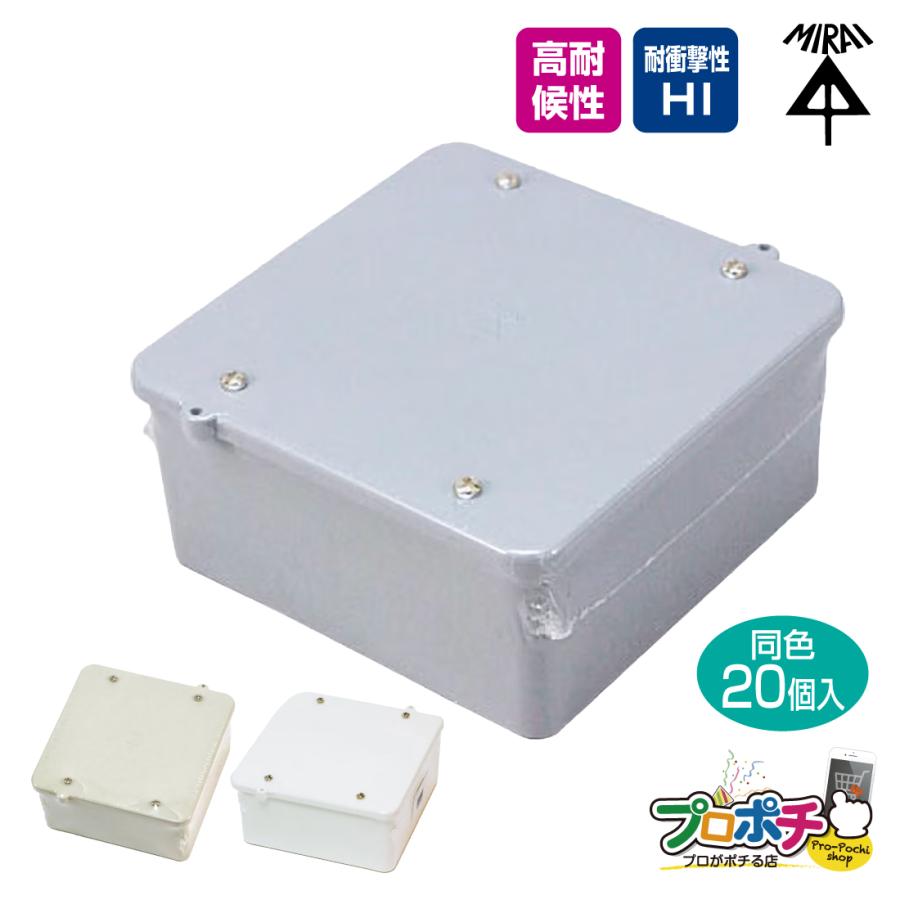 未来工業 (取寄品) PVKボックス 大形四角 深型 PVK-BLOJ/ベージュ PVK