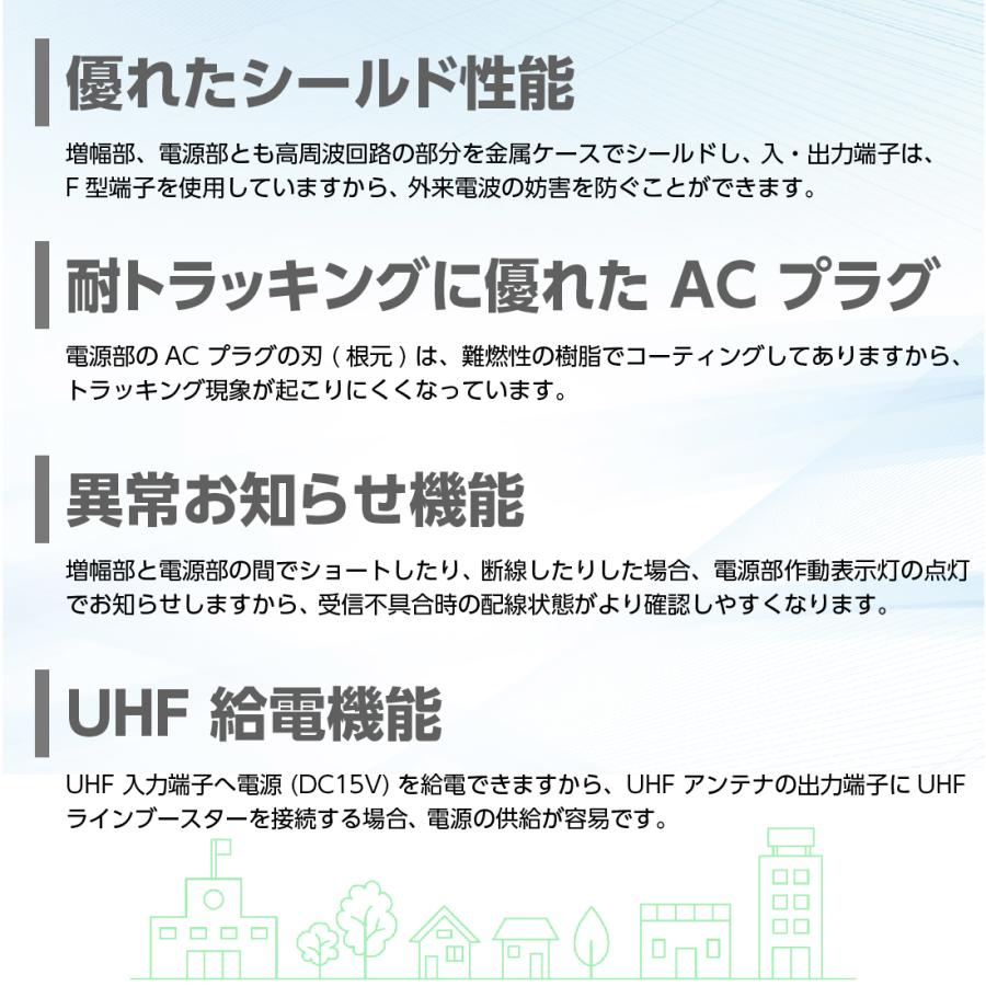 マスプロ EP3UB アンテナブースター UHFブースター 4K・8K対応 マスプロ EP3UB アンテナブースター UHFブースター 4K・8K対応