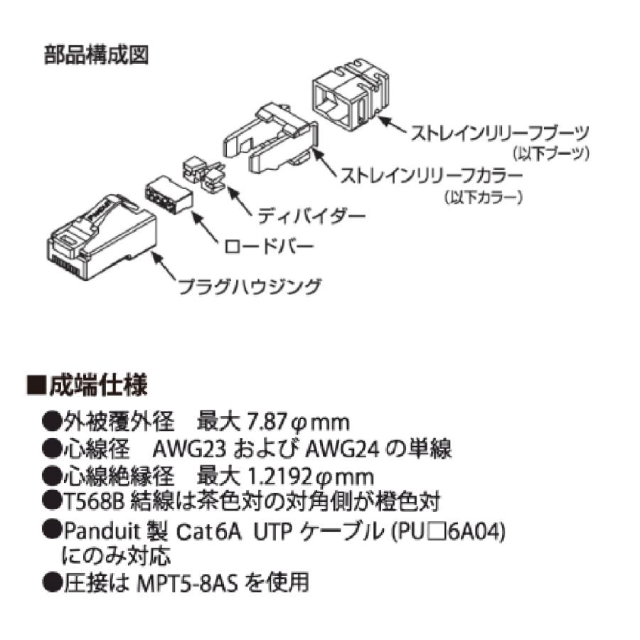 Panduit / パンドウィット カテゴリ6A cat6a モジュラープラグ 10個