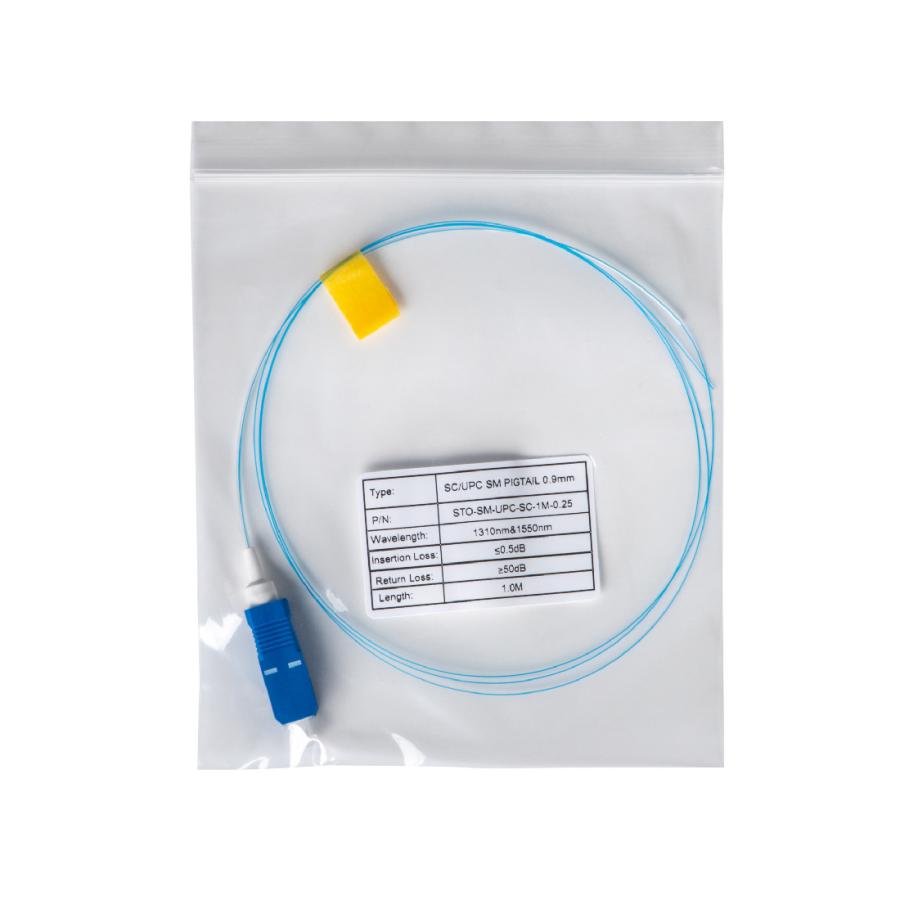 STO-SM-UPC-SC-1M-0.25 片端SCコネクタ付き単心コード 光ファイバピグテール 1m 10本入 融着接続用 STORIA :  電材と作業工具のプロポチ Yahoo!店 - 通販 - Yahoo!ショッピング