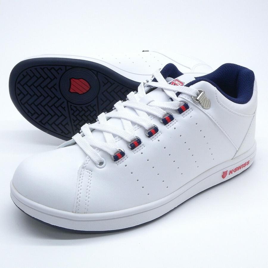 K-SWISS（ケースイス） KS-100 ホワイト/ネイビー/レッド ローカット 