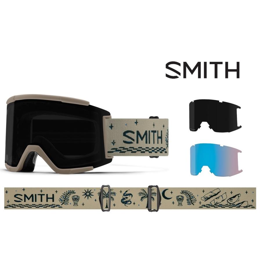 21-22 SMITH スミス ゴーグル Squad XL Limestone Vibes クロマポップ 平面レンズ レンズ2枚付属