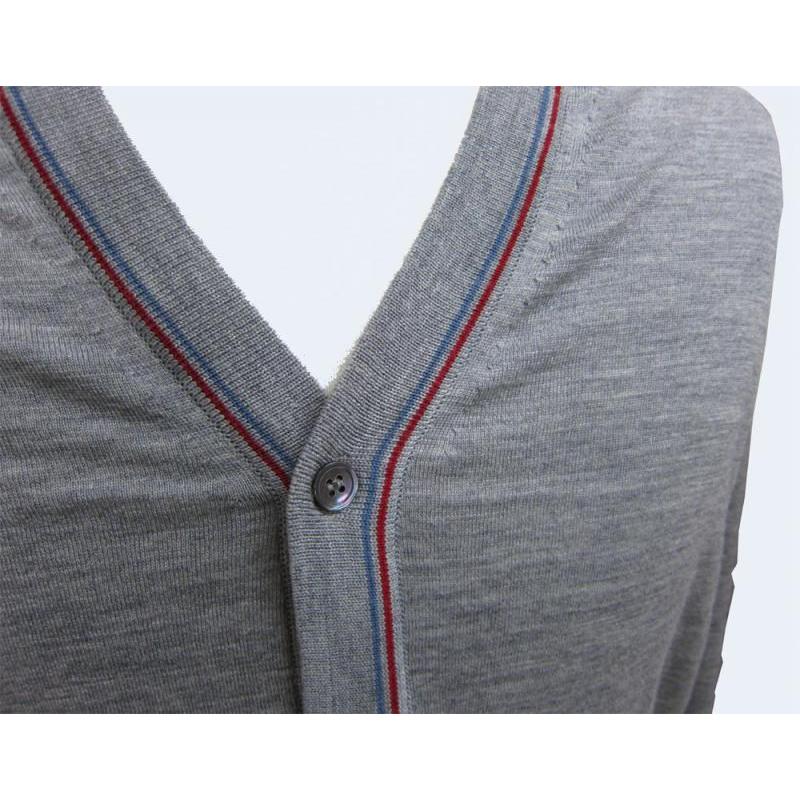 カーディガン/JOHN SMEDLEYジョンスメドレー/JOURNAL MENS TIPPED