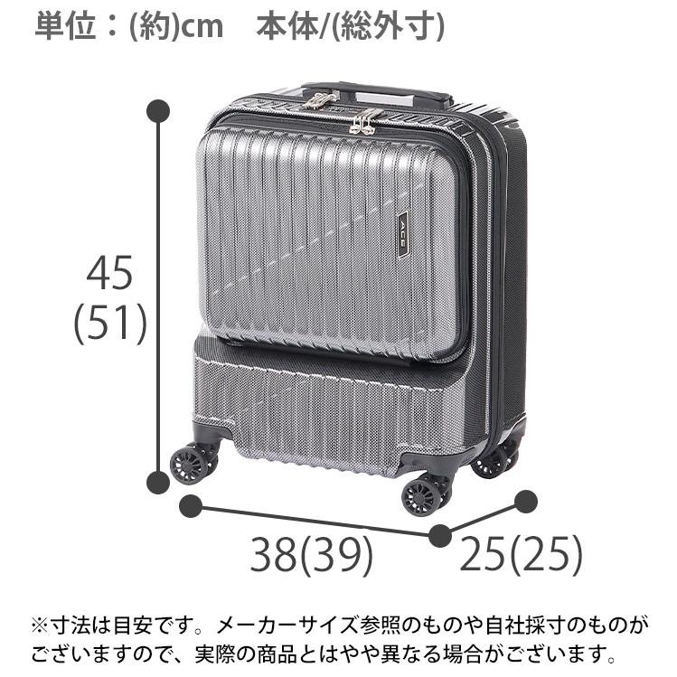 ACE グレー 中型キャリーケース33L エース ACE エース スーツケース 機内持ち込み Sサイズ SS 34L/39L