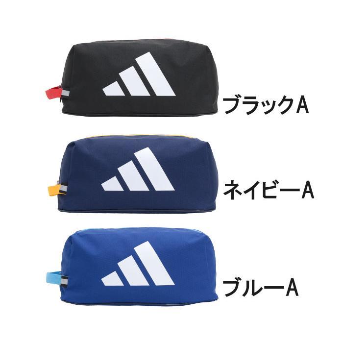専用 adidasシューズケース ジュニア キッズ シューズバッグ(ネイビー 
