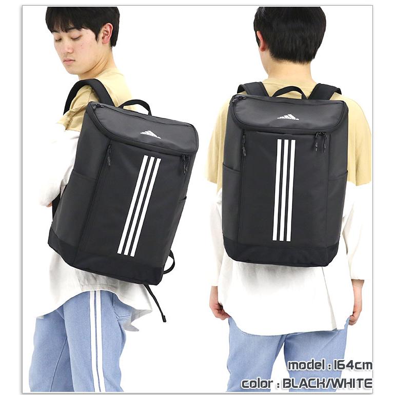 adidas（アディダス） ☆ リュックサック 通学 スクエア 黒 26L