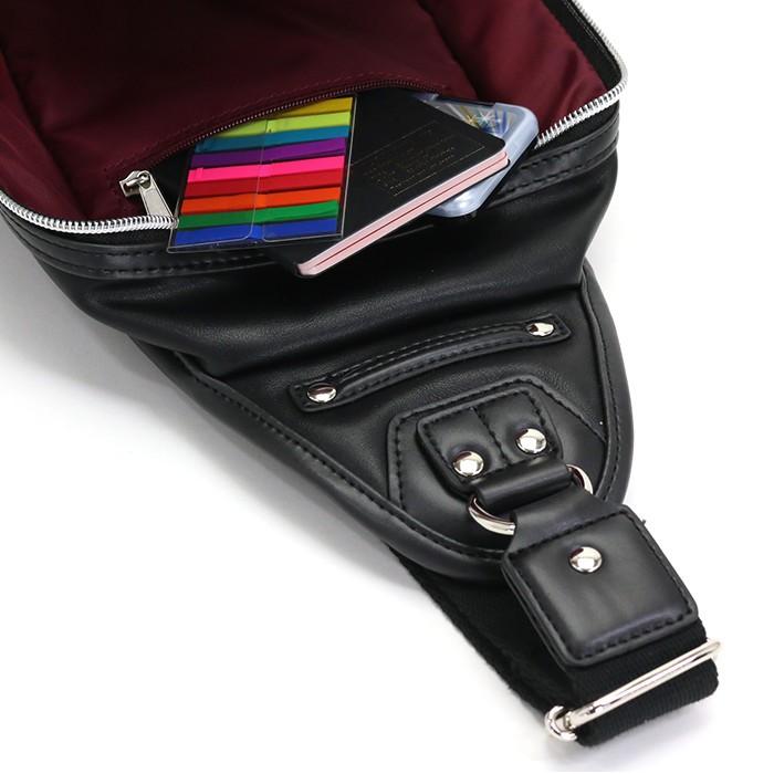 Admiral（アドミラル） ボディバッグ メンズ PUレザー ボディーバッグ