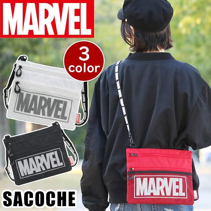 サコッシュ マーベル MARVEL サコッシュショルダー サコッシュバッグ バッグ ミニ ショルダー ポーチ  レディース ブランド アメコミ 男女兼用 ギフト 母の日｜pro-shop