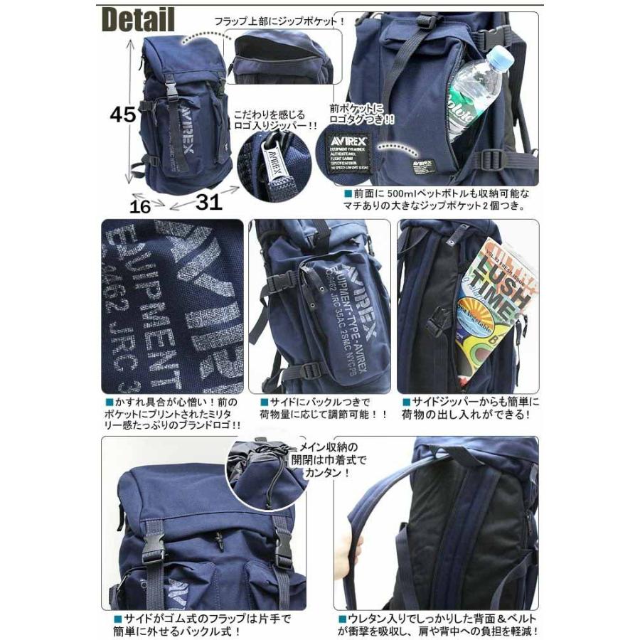 AVIREX ミリタリーリュック 巾着 大容量 アウトドア通学 アメカジ y2k AVIREX（アヴィレックス） リュックサック アビレックス ミリタリー