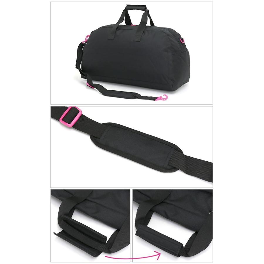 Barbie ボストンバッグ 黒 Barbie（バービー） ボストン アッシュ ボストンバッグ 40L 2way 1泊 2