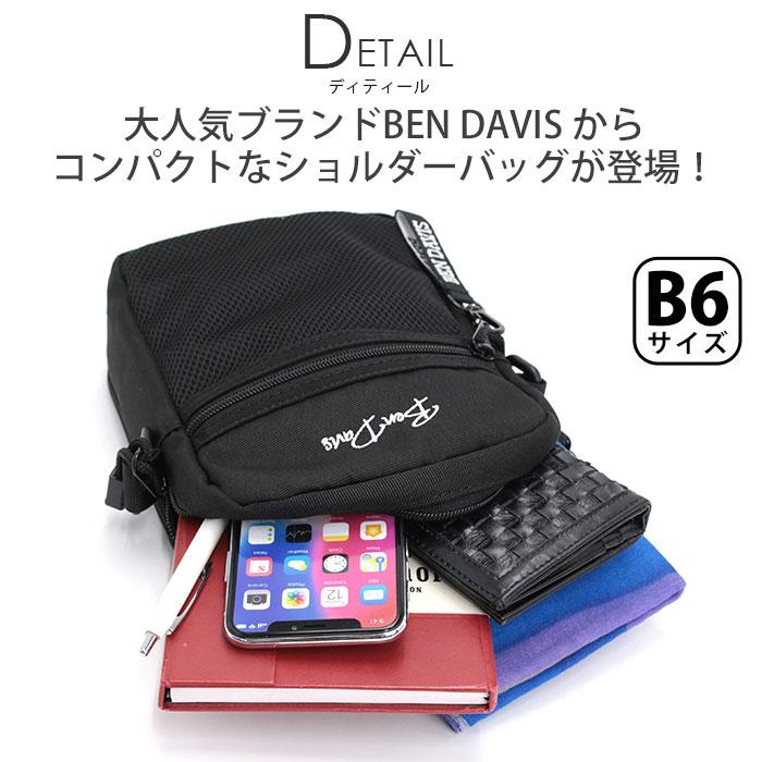 BEN DAVIS（ベンデイビス） ショルダーバッグ ミニ ポーチ B6 バッグ