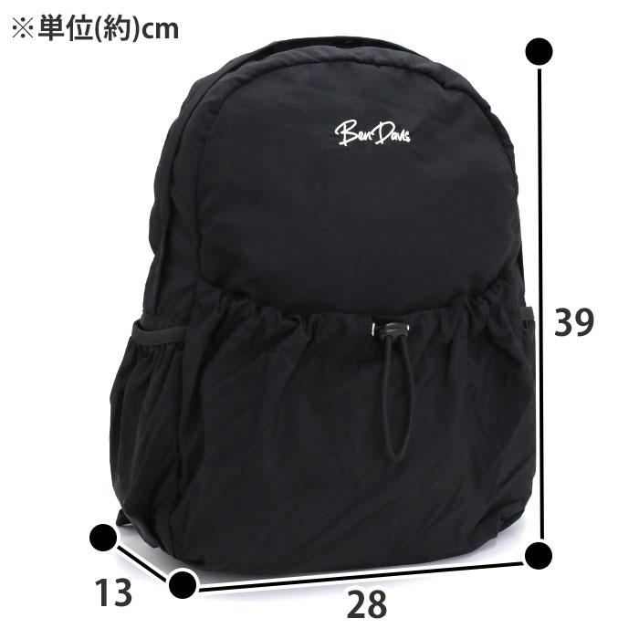 BEN DAVIS ブラックバックパック BEN DAVIS 【SALE 10％OFF】 ベンデイビス リュック リュックサック