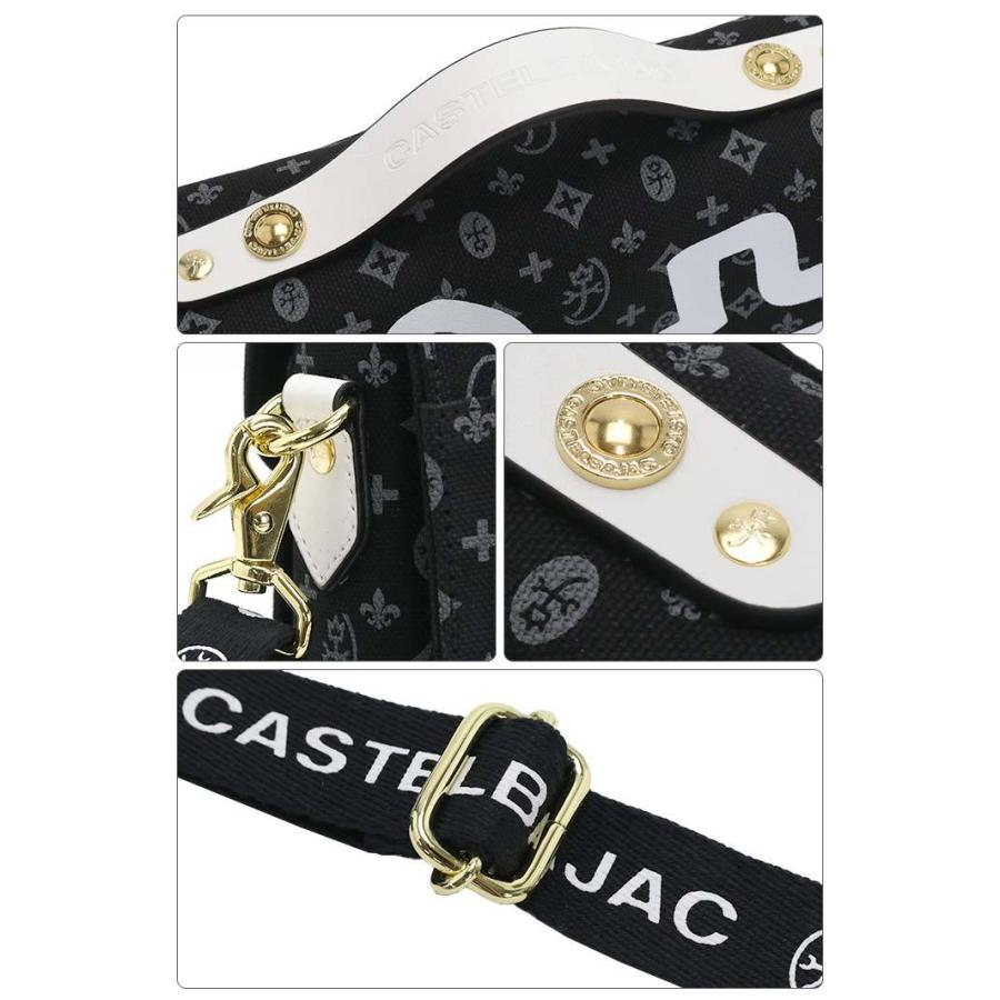 CASTELBAJAC モノグラム 黒 PVC ボディバッグ ショルダーバッグ CASTELBAJAC ショルダーバッグ カステルバジャック メンズ