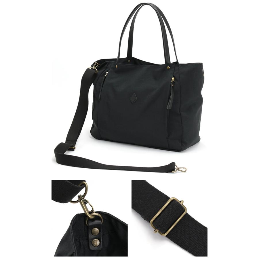 CLEDRAN クレドラン トートバッグ ショルダーバッグ レディース 日本製 2way 手持ち 肩掛け A4 LALI 2WAY FRONT POCKET TOTE ラリ ブラック A4 高級感