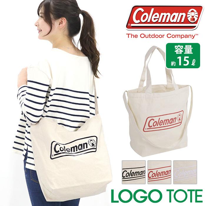 Colemanキャンバストート Coleman ☆ トートバッグ コールマン 2WAY ロゴ ショルダー