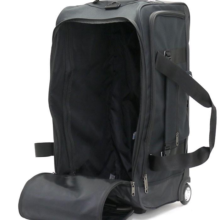 一度使用　Coleman ボストンキャリー　77ℓ 黒　レインカバー　ベルト付 Coleman ボストン キャリーバッグ 77L コールマン ボストン