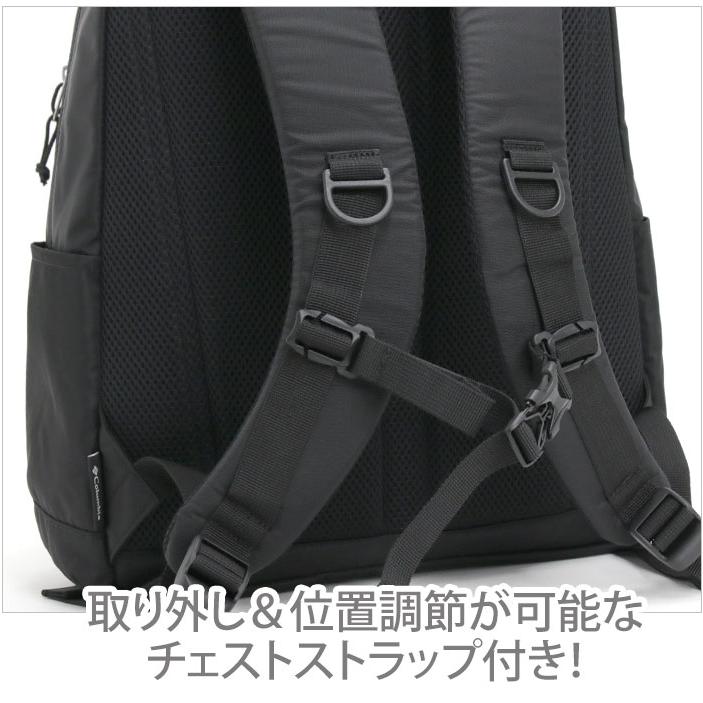 【1回使用のみ］Columbia ブラック バックパック コロンビア Columbia バックパック 18L （クロ/シロ