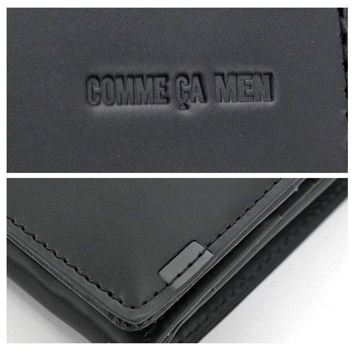 COMME CA MEN黒 レザー長財布 COMME CA MEN（コムサメン） 財布 メンズ 長財布 クーペ 束入れ かぶせ