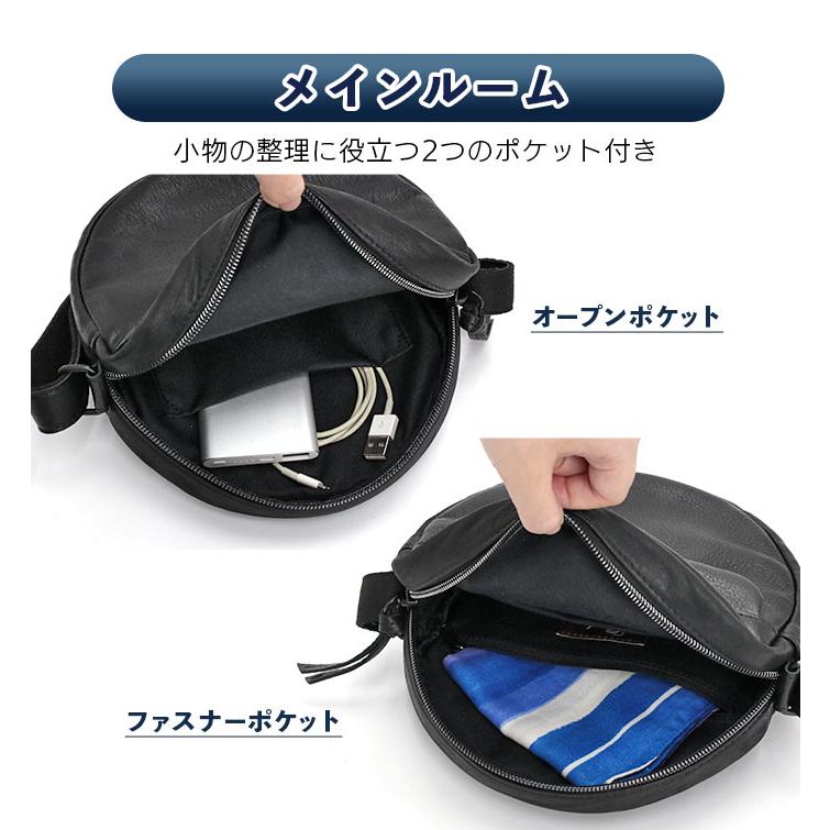 CREED ベロ付ショルダーバッグ 黒 本革 ユニセックス　メンテナンス済み　配送可能 Creed(ファッション) ≪ノベルティ付≫ ショルダーバッグ クリード