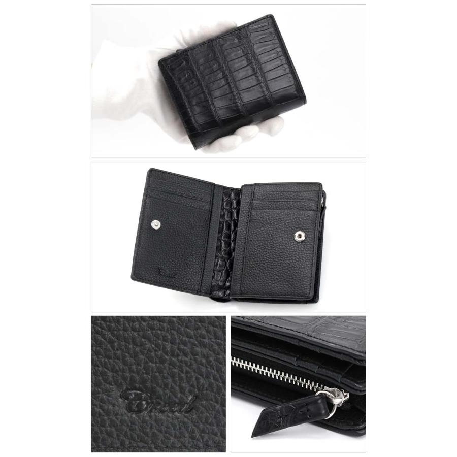 クリード 財布 Creed メンズ CROCODILE クロコダイル 二つ折り財布
