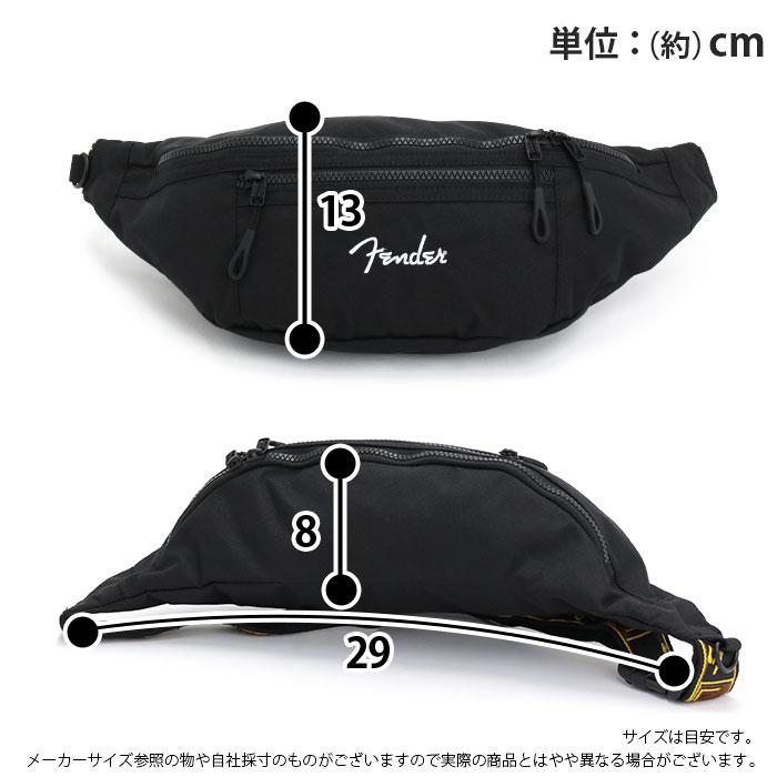 Fender ボディバッグ・ウエストポーチ ブラック Fender（フェンダー） ウエストポーチ CORDURAポリエステル トート