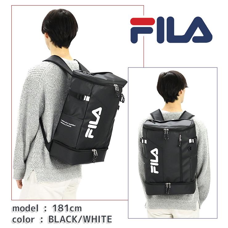 リュック フィラ FILA メンズ レディース 大容量 リュックサック スクエア デイパック バックパック 通学 通学用 B5 A4 B4 タブレット 35L チェストベルト｜pro-shop｜17