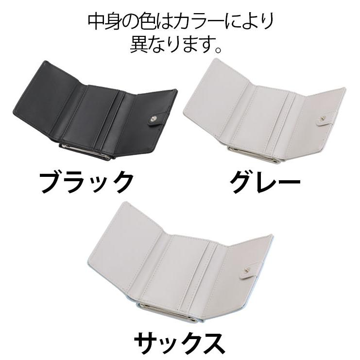 FILA（フィラ） 三つ折り財布 コンパクト グラデブローチ がま口