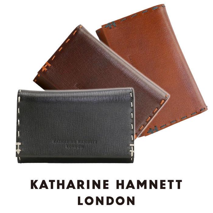 キーケース メンズ KATHARINE HAMNETT LONDON キャサリンハムネット ロンドン 男性 小銭入れ 牛革 型押し 定期入れ ポケット｜pro-shop｜09