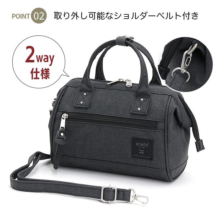 anello（アネロ） ショルダーバッグ サブバッグ ミニ 口金 2WAY 撥水