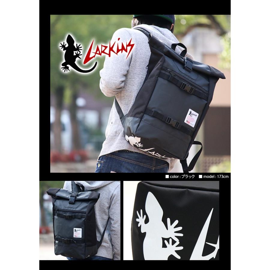 Larkins ラーキンス リュック リュックサック デイパック バックパック ロールトップ ターポリン 送料無料 ブランド メンズ レディース ブランド 旅行 Larkins 009 バッグとスーツケースのビアッジョ 通販 Yahoo ショッピング