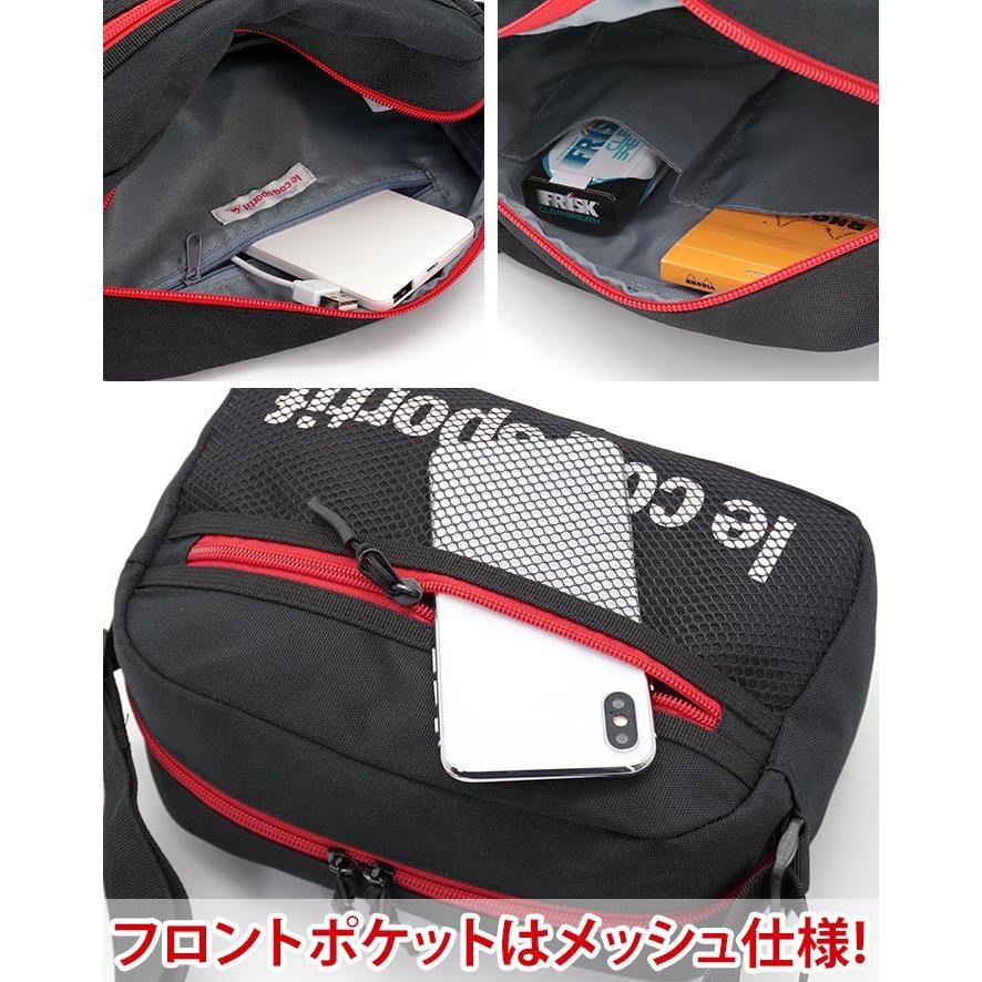 LECOQSPORTIF : メッシュポケットクロスボディバッグ le coq sportif ショルダーバッグ ルコック スポルティフ ミニ