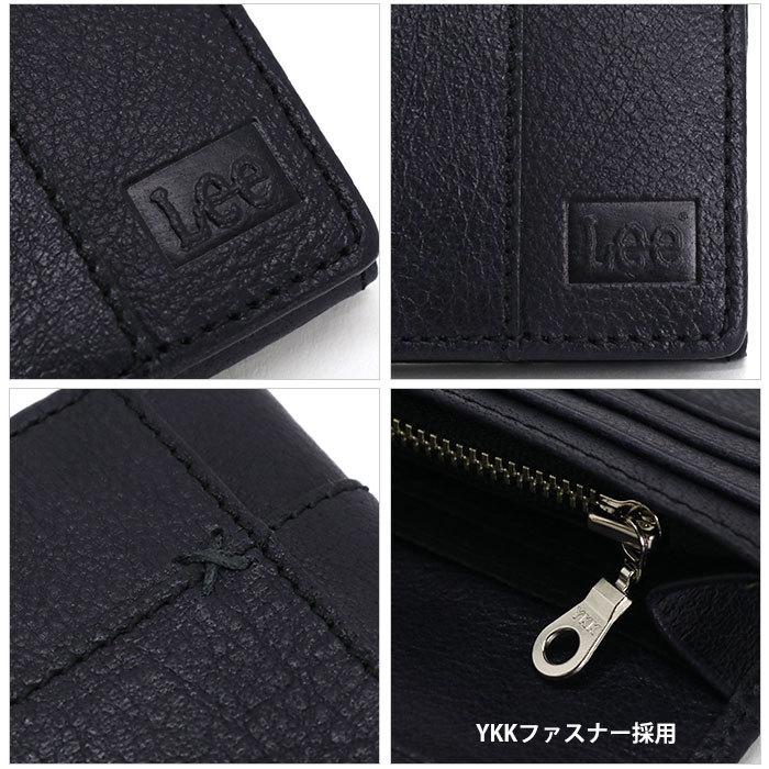 Lee（リー） 長財布 財布 cross 束入れ かぶせ 本革 レザー ウォレット