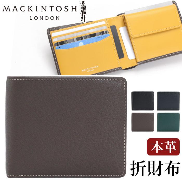 MACKINTOSH LONDON マッキントッシュ 二つ折り財布 メンズ 男性 ロンドン MOUSSE ムース ヤギ革 通学 通勤 コンパクト 丈夫 高級感 プレゼント MACKINTOSH LONDON（マッキントッシュ ロンドン） マッキントッシュ 二