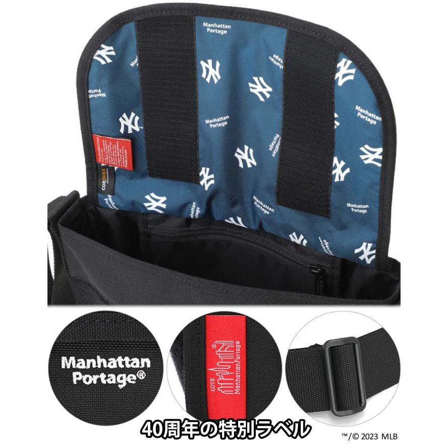 ショルダーバッグ ManhattanPortage マンハッタンポーテージ 限定モデル MLB コレクション コラボ ニューヨークヤンキース メッセンジャー 黒｜pro-shop｜08