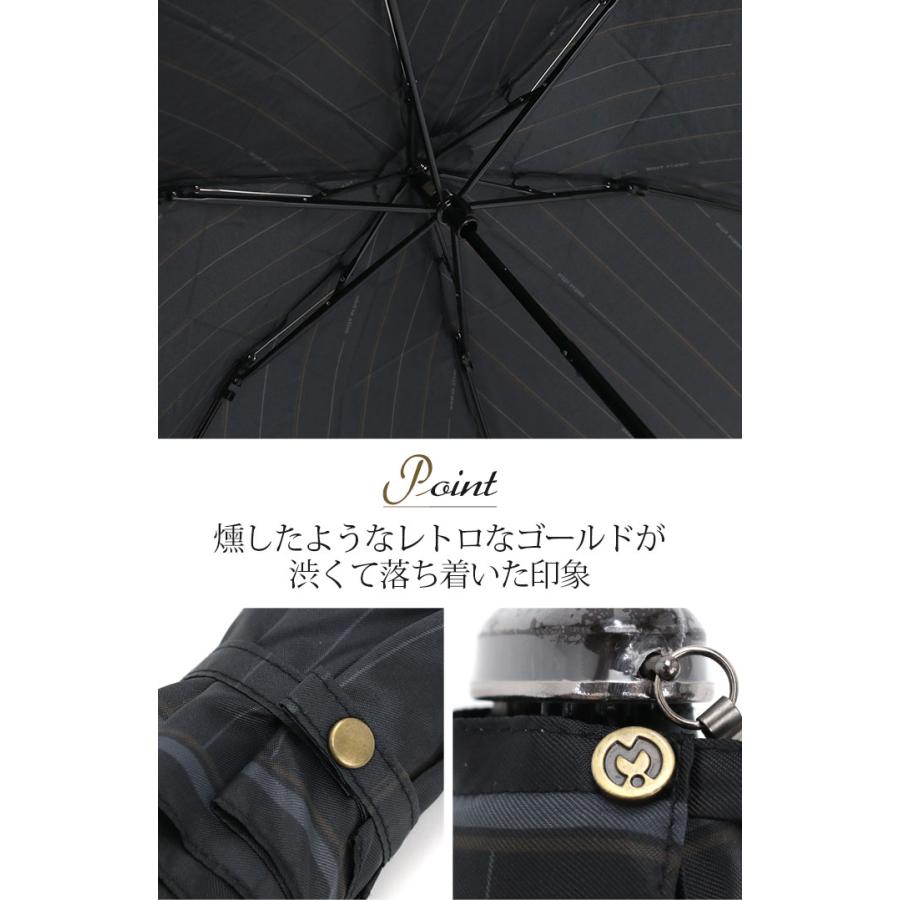 mila schon（ミラショーン） 傘 メンズ 雨傘 折りたたみ傘 通勤 雨具