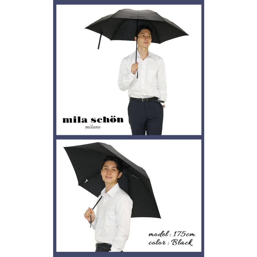 mila schon（ミラショーン） 傘 雨傘 折りたたみ傘 メンズ 通勤 雨具