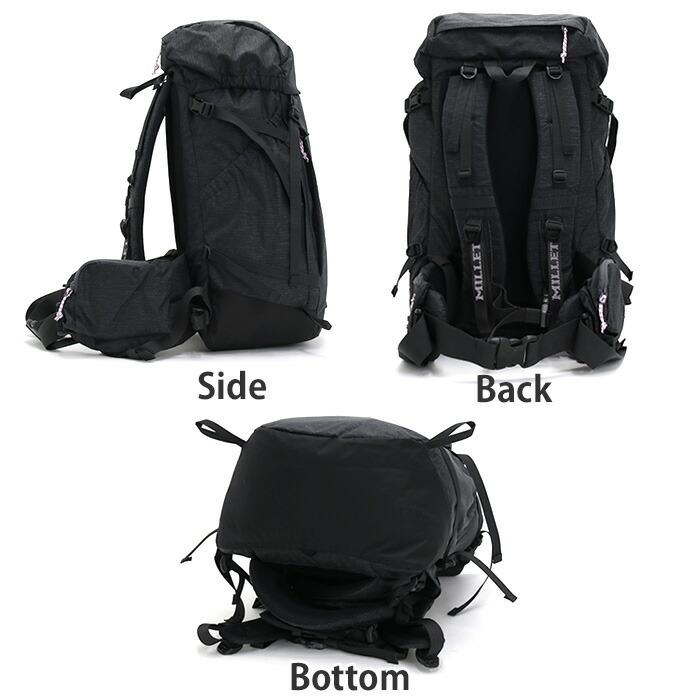 MILLET ブラック リュックサック MILLET 【SALE 30％OFF】 リュックサック ミレー フラップ