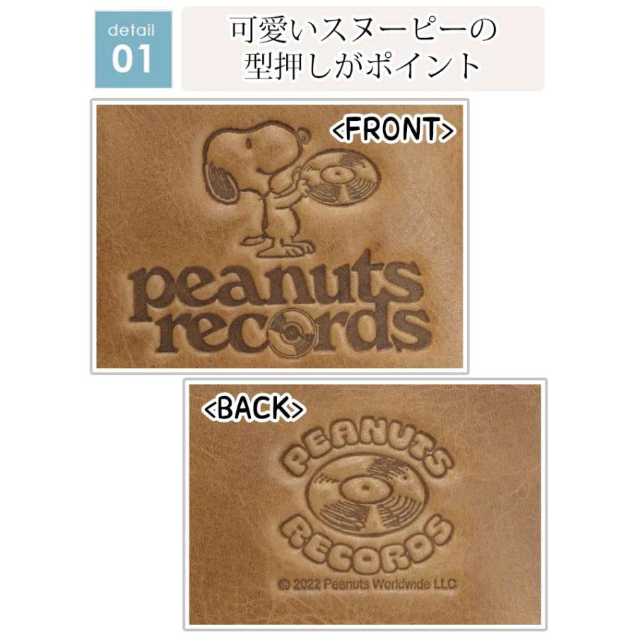 名刺ケース  レディース PEANUTS ピーナッツ SNOOPY スヌーピー名刺入れ カードケース 本革  かわいい かっこいい 男女兼用 女性 peanuts records 母の日｜pro-shop｜11