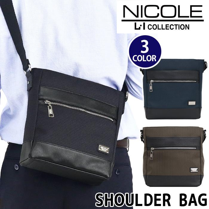 NICOLE ショルダーバッグ メンズ ニコル ショルダー バッグ 正規 NICOLE ショルダーバッグ メンズ ニコル ショルダー バッグ 正規