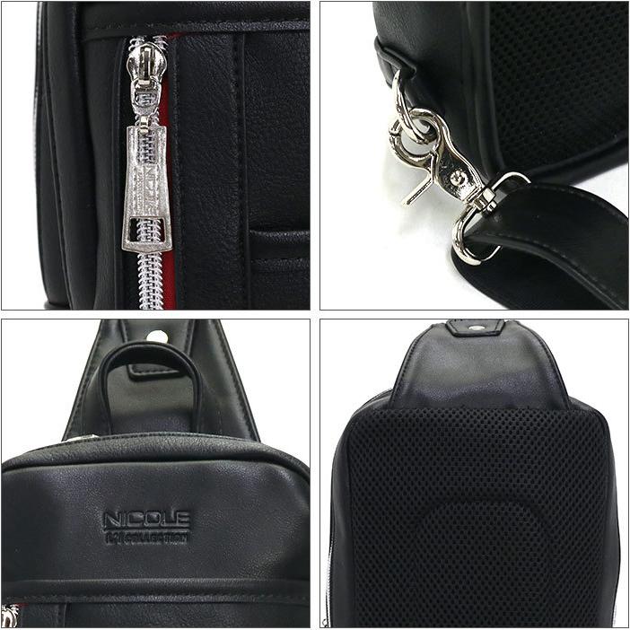 NICOLE（ニコル） ボディバッグ ボディーバッグ メンズ ワンショルダー