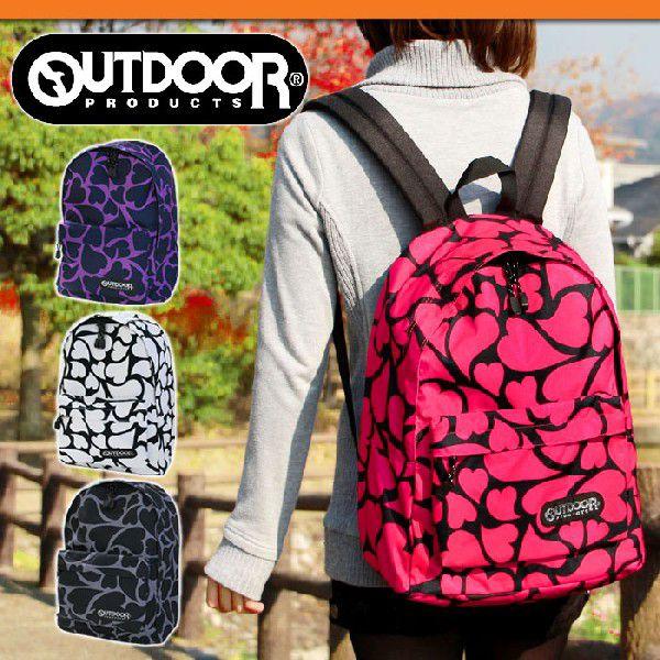 OUTDOOR PRODUCTS ハート柄 バックパック リュック OUTDOOR PRODUCTS（アウトドアプロダクツ） リュック アウトドア