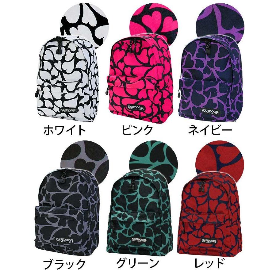 ハート柄リュック OUTDOOR PRODUCTS（アウトドアプロダクツ） リュック アウトドア