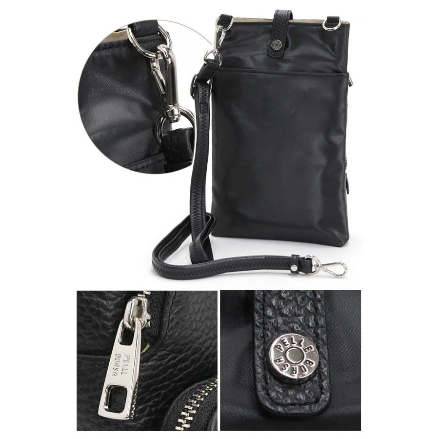 美品 ペレボルサ PELLE BORSAショルダーバック 軽量 ポシェット PELLE BORSA（ペレボルサ） 【10％OFFクーポン】 ショルダーバッグ