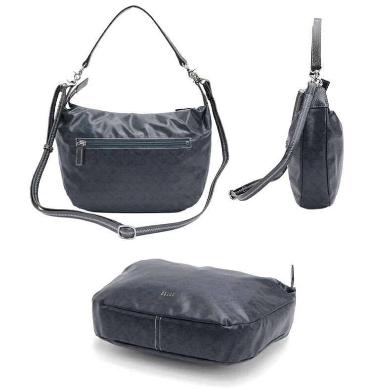 【10％OFFクーポン】 ショルダーバッグ ペレボルサ PELLE BORSA Alive ムーン型 2way 斜め掛け 肩掛け モノグラム 合皮 A5 レディース ギフト プレゼントの画像