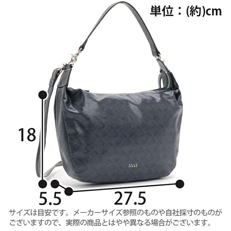 【10％OFFクーポン】 ショルダーバッグ ペレボルサ PELLE BORSA Alive ムーン型 2way 斜め掛け 肩掛け モノグラム 合皮 A5 レディース ギフト プレゼントの画像