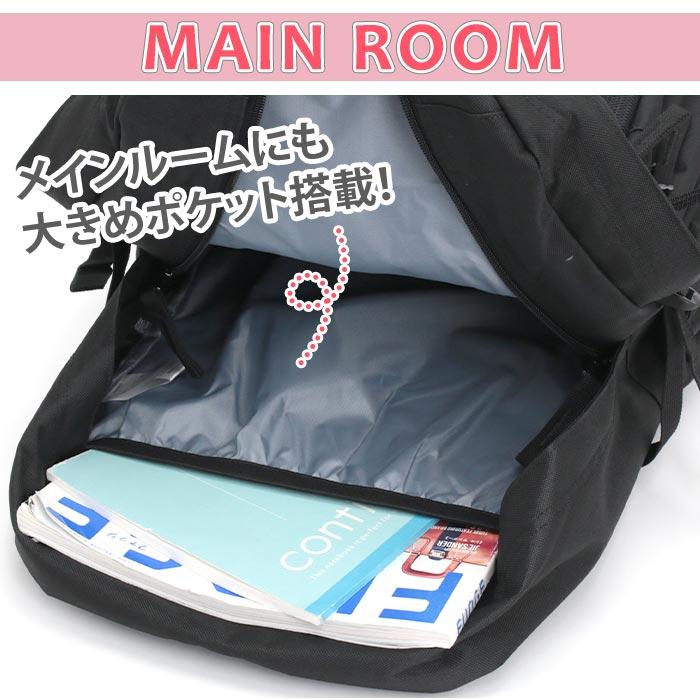 ロキシー ROXY リュック 通学 レディース リュックサック バックパック デイパック マルチポケット 30L A4 B4 黒 RBG265622T | ROXY | 05