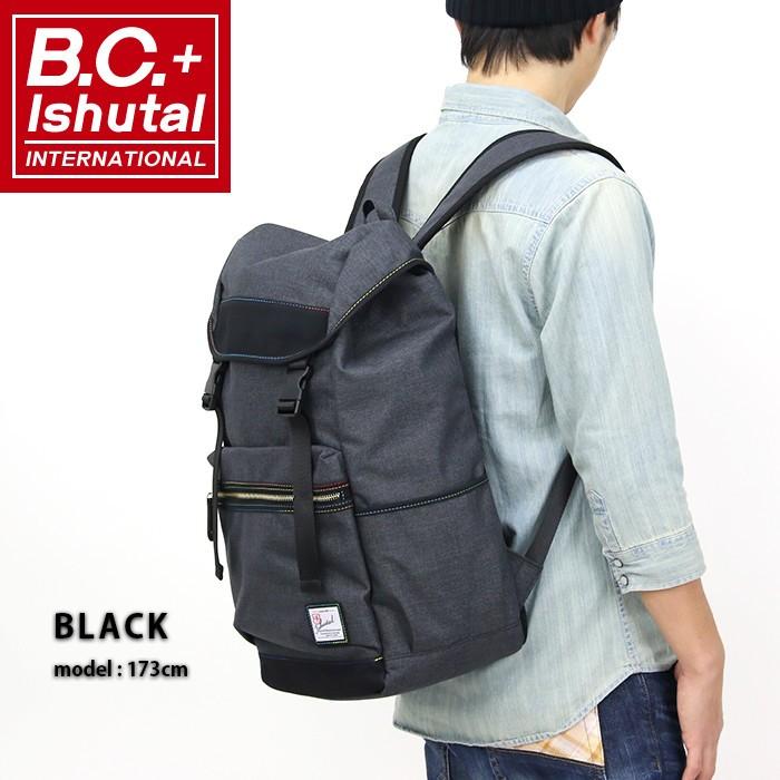 B.C.+ISHUTAL イシュタル リュックサック ビーシー フラップ デイパック バックパック メンズ レディース 通勤 通学 IKT-8501 送料無料 サイドポケット ブランド｜pro-shop｜04