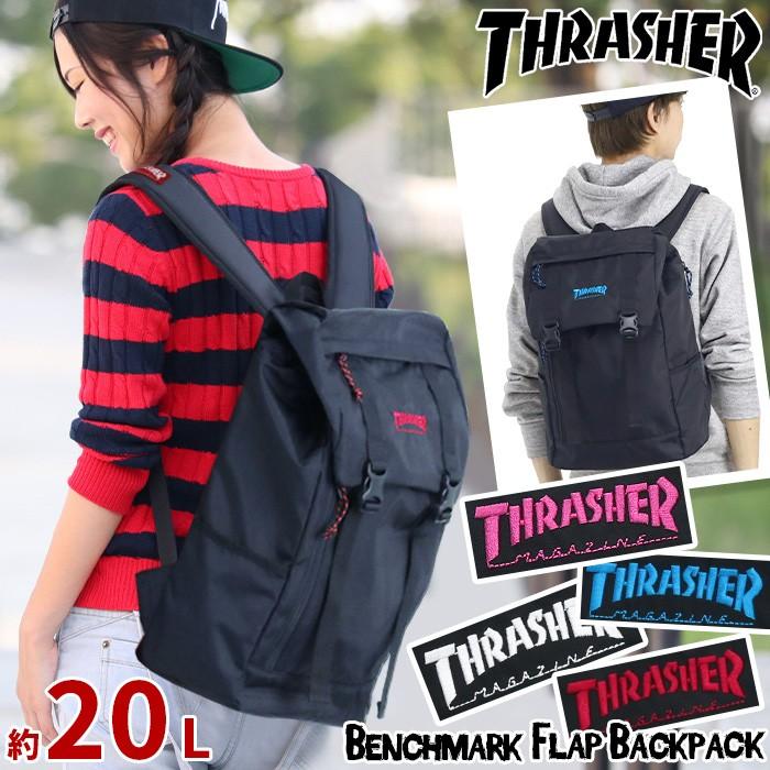 リュック THRASHER スラッシャー 正規品 リュックサック デイパック バックパック フラップリュック メンズ レディース ブランド フェス レジャー 旅行｜pro-shop