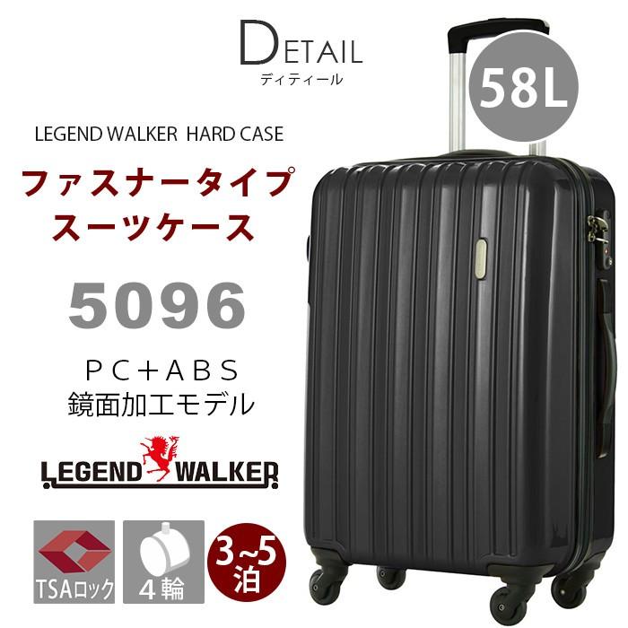 LEGEND WALKER（レジェンドウォーカー） スーツケース ファスナー