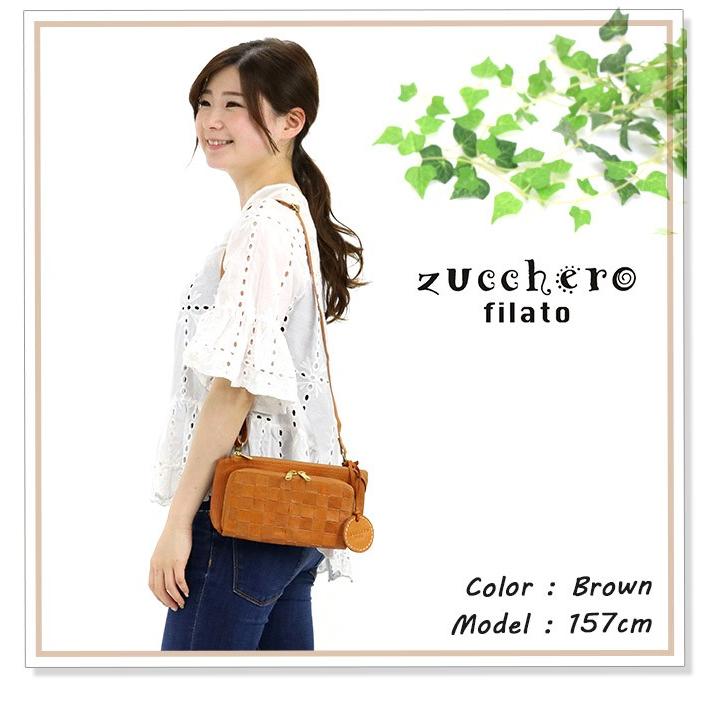 zucchero filato お財布ショルダー 本革 メッシュ ミニ zucchero filato お財布ショルダー 本革 メッシュ ミニ